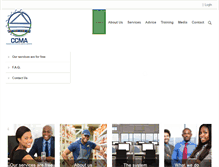 Tablet Screenshot of ccma.org.za